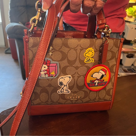 Coach Bags Coach X Peanuts Dempsey Tote 22 In Signature Canvas With